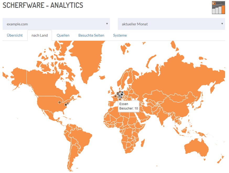 SW-Analytics Beispiel Landkarte